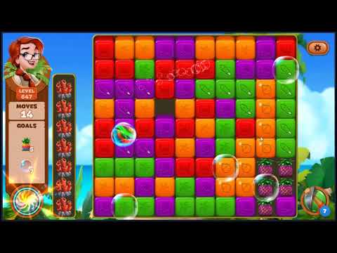 Lost Island Blast Adventure Level 647 - NO BOOSTERS 🏝️ | SKILLGAMING ✔️