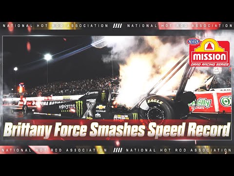 343.16 MPH! Brittany Force smashes the national speed record