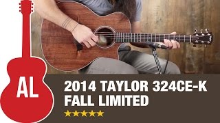 2014 Taylor 324ce-K Fall Limited Review