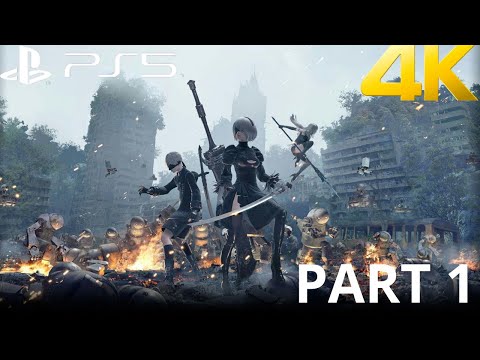 Nier Automata PS5 Gameplay Walkthrough Part 1 4K 60FPS No Commentary