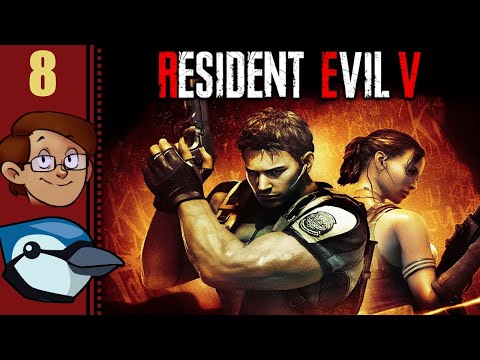 Let's Play Resident Evil 5 Co-op Part 8 - The Unkillable Boss
