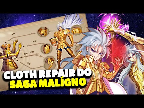 NOVO CLOTH REPAIR do SAGA MALÍGNO SERVIDOR DE TESTE! OQUE ACHEI  - saint seiya awakening