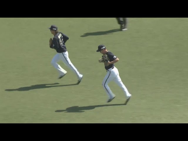 【ファーム】バファローズ・山足達也 気迫のダイビングキャッチで投手を救う!! 2024年4月10日 福岡ソフトバンクホークス 対 オリックス・バファローズ