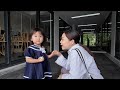 CJ两岁 第一天上学了