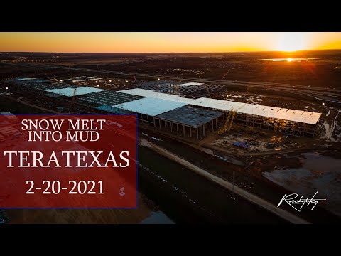 Tesla Giga Texas Snow into Mud - Time for Texas to Shine! Like a Cybertruck - Roschetzky Photo