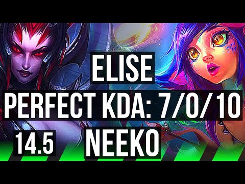ELISE vs NEEKO (JNG) | 7/0/10, 600+ games, Godlike | EUW Master | 14.5