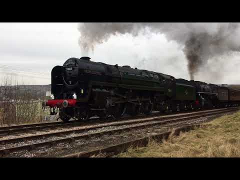 Keighley Valley Railway With 70013+5820 From Keighley To Oxenhope