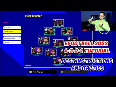 EFOOTBALL 2022 - BEST CUSTOM FORMATION 4-3-2-1 TUTORIAL - BEST TACTICS & INSTRUCTIONS