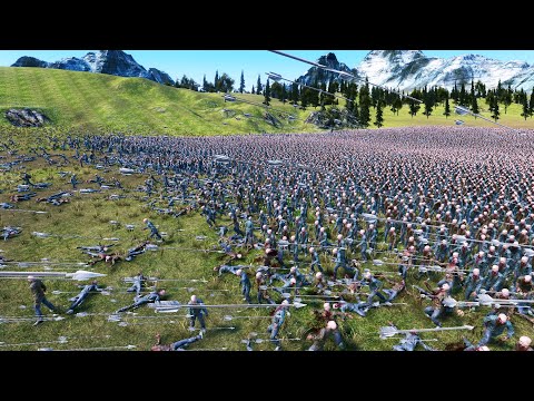20,000 RUNNER ZOMBIES Vs 100 AUTO ARCHERS ULTIMATE EPIC BATTLE SIMULATOR