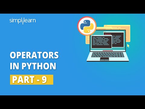 Operators In Python 9 | Python Operators | Python Tutorial For Beginners | Simplilearn