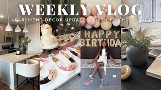 VLOG | APARTMENT HOME DECOR UPDATES | TEMU HAUL | 30TH BIRTHDAY | 2023