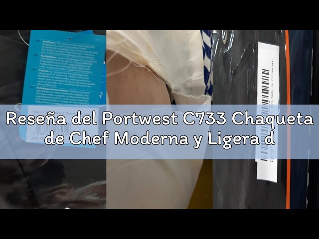 Vídeo relacionado con Portwest C734 Chaqueta De Chef Para Hombres Blancos Manga Corta Negra, M