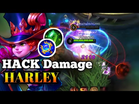 Hack Damage! AGGRESSIVE Harley OFFLANE MLBB 2022