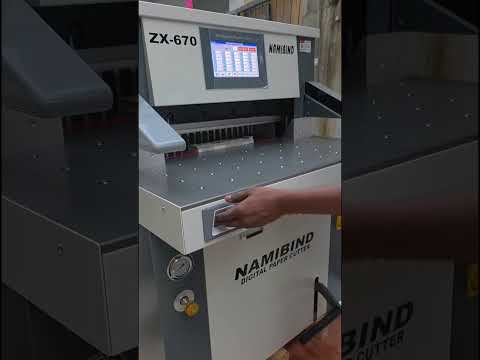 Fully Automatic 26 Inch Hydraulic Paper Cutting Machine 7 Inch Touch Screen Heavy Duty Cutter