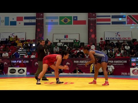 Semifinal FW - 63 kg: Katerina LOPEZ (CUB) df. Amanda Elise HENDEY (USA) by TF, 10-0