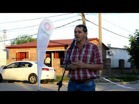 Intendencia inauguró obras de consolidación de calles en Mendoza Grande