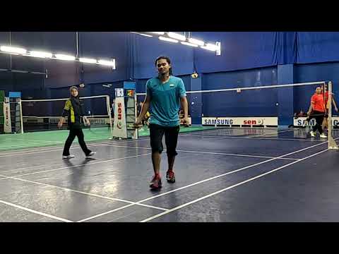 Badminton MuhibbahTeam Mix Double Sparring - Hazwani / Ashraf Vs Fairuz / Umar #badminton #malaysia