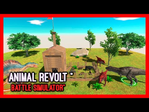 Animal Revolt Battle Simulator - Spinosaurus VS DARK T-REX