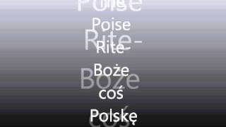 The Poise Rite - Boże, coś Polskę
