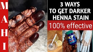 HOW TO GET DARKER HENNA STAIN | STEP-BY-STEP |100% EFFECTIVE & PROVEN