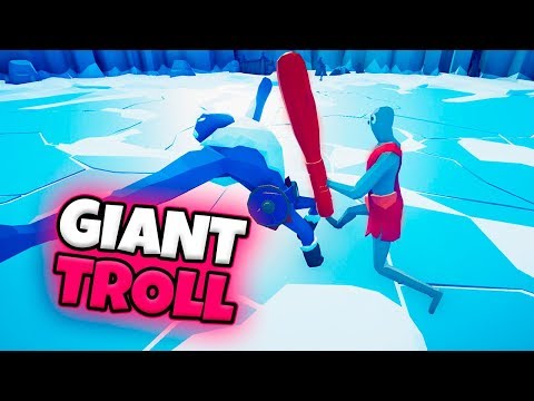 GIANT TROLL VS OTHER GIANTS | TABS MODDED GAMEPLAY