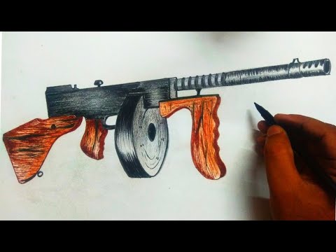 how to draw a fortnite gun I how to draw fortnite guns easy I Drum gun drawing l fortnite