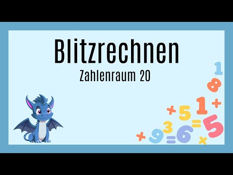 ⚡️🔢Blitzrechnen ZR 20🔢⚡️ // Zahlenraum 20// Kopfrechnen