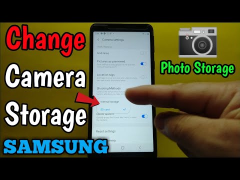 How to change camera storage on Samsung Galaxy A01 Core