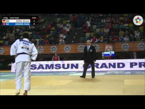 Miryam ROPER (GER) Vs Emilie AMARON (SUI) - Judo Grand Prix Samsun 2014 [-57kg]
