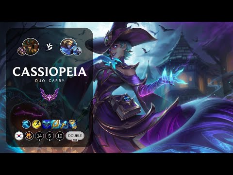 Cassiopeia Carry vs Ezreal - KR Master Patch 13.8
