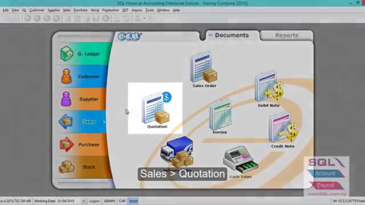 Sales Invoicing Sales Quotation