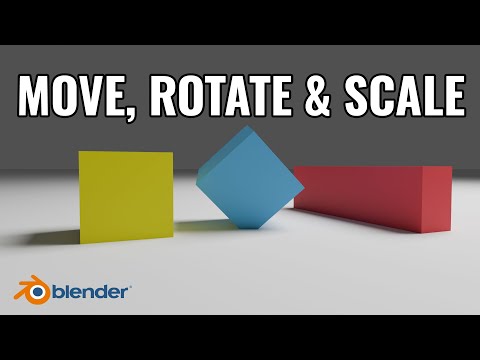 How to Move, Rotate & Scale Objects in Blender