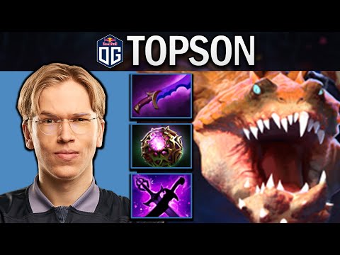 OG.TOPSON LOVES NEW MID HEROES - PRIMAL BEAST - DOTA 2 7.31B GAMEPLAY