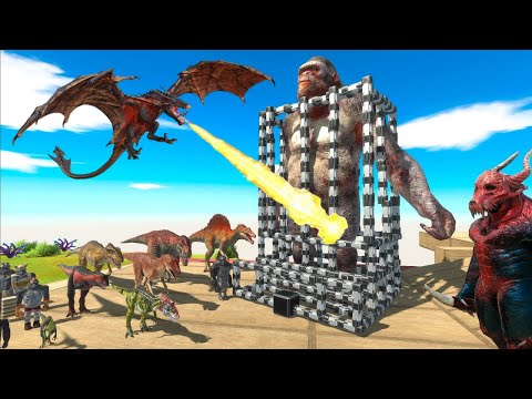 Save The Giant Neighbor - Animal Revolt Battle Simulator