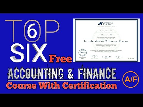 Free Online Accounting and Finance courses with certificate / CFI free courses in Hindi/Urdu