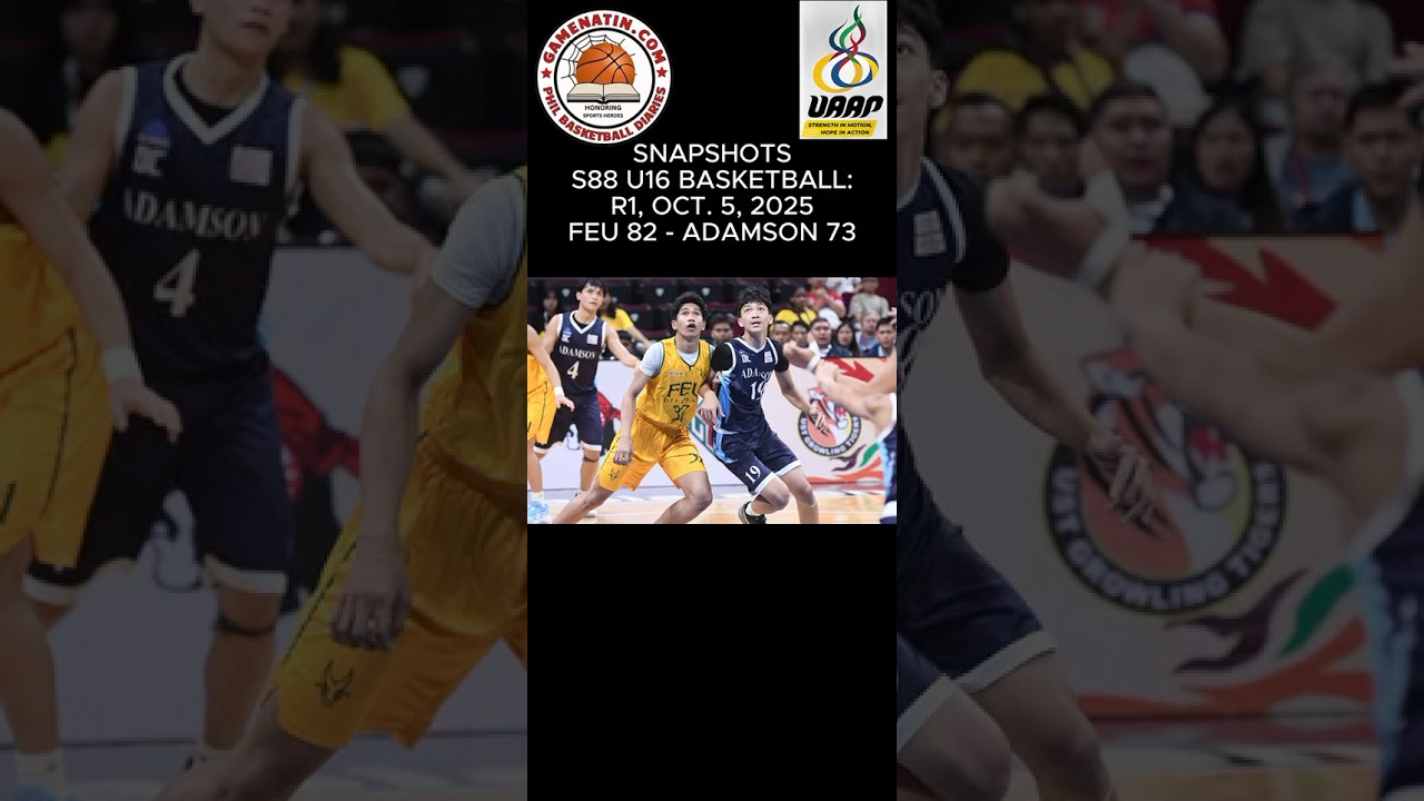 Snapshots: U16 Basketball - FEU 82 - Adamson 73