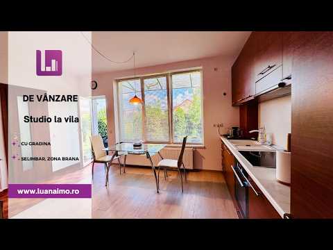 Apartament studio de inchiriat | gradina 37 mp | Selimbar, Brana | video — Video
