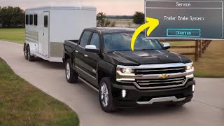 “Service Trailer Brake System” warning in the Silverado truck