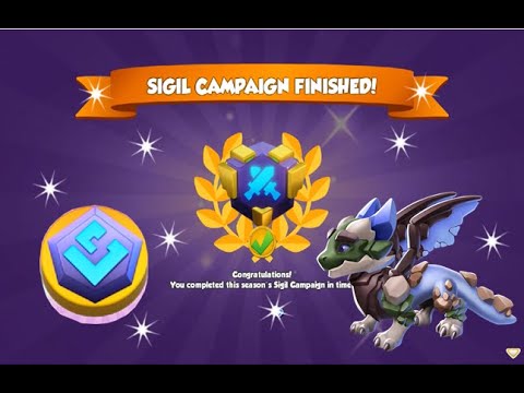 Sigil Campaign Finished-Dragon Mania Legends | Alpine Dragon | DML