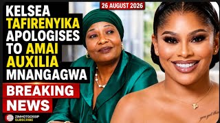 Kelsea Tafirenyika apologises to amai Auxilia Mnangagwa