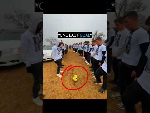 ONE LAST GOAL FOR THEIR TEAMMATE 🕊️💔#heartwarming #wholesome