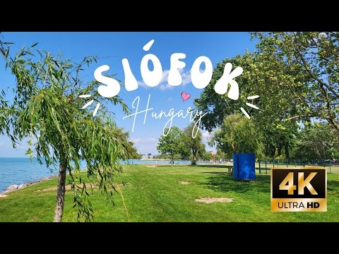 Siófok - a popular resort on Lake Balaton in Hungary