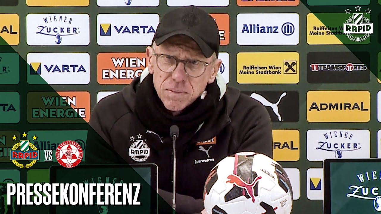 Pressekonferenz nach dem Spiel gegen den GAK