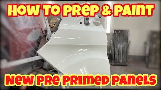 How to: prep & paint new pre primed panels 💪💪💪