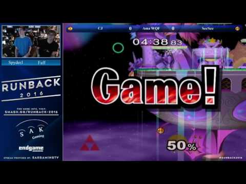 Runback 2016 Amateur Winners Quarters - CJ (Sheik) vs SeeSee (Peach)
