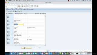 011 Creating a Material Group in SAP MM