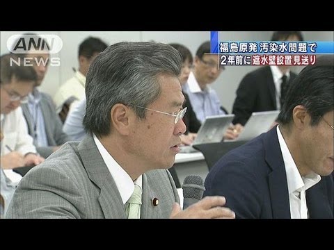 A TEPCO instalou uma parede de bloqueio de água há dois anos.