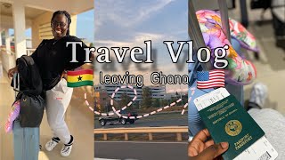 Travel Vlog: Leaving Ghana because I need a change of environment 🫠😉😅|| Ghana 🇬🇭 to USA 🇺🇸