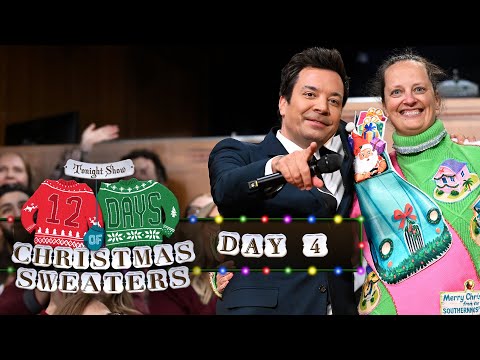 12 Days of Christmas Sweaters 2025: Day 4 | The Tonight Show Starring Jimmy Fallon