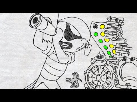 タカラトミーパラパラ漫画「黒ひげ一味のパトロールパレード」